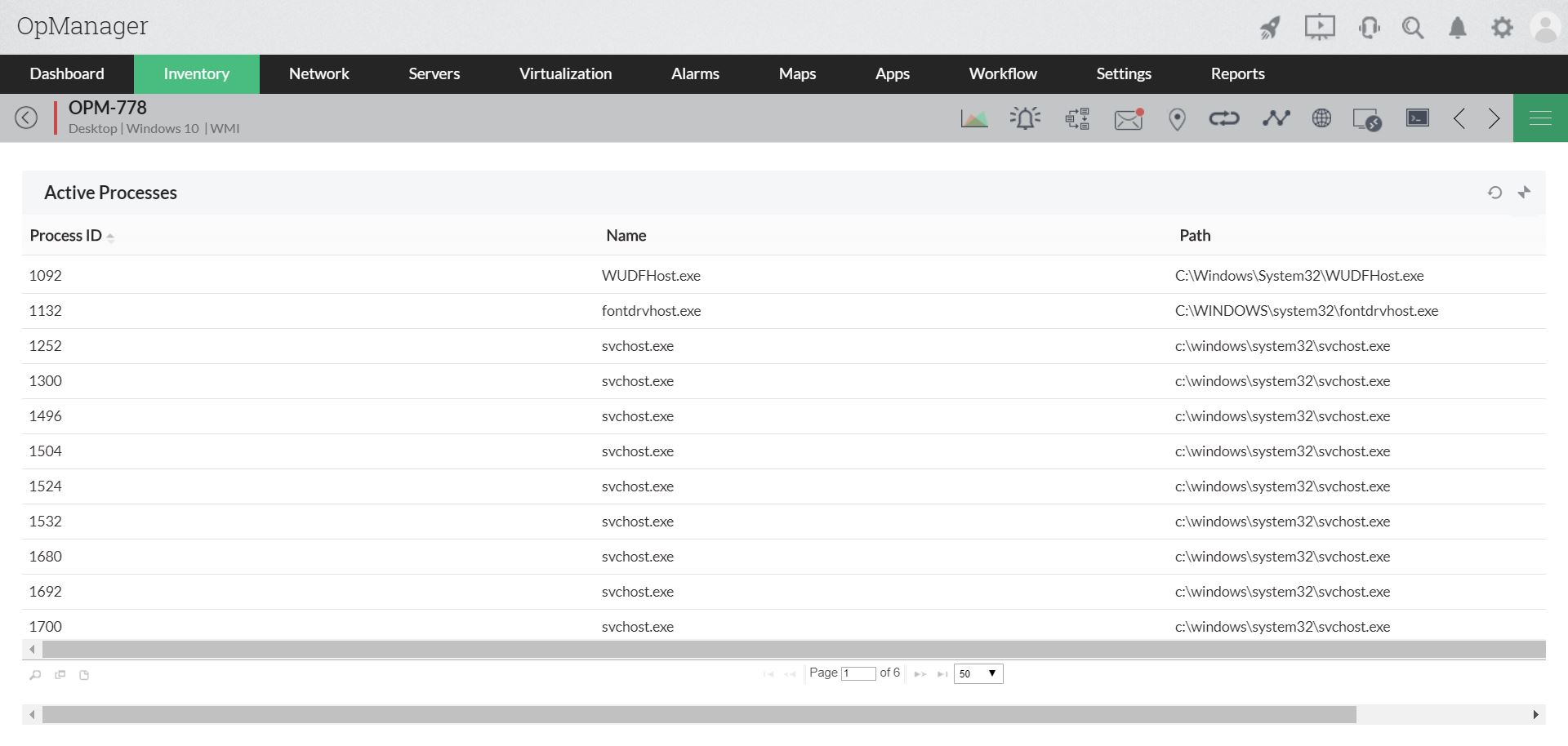 Serverüberwachung windows - ManageEngine OpManager