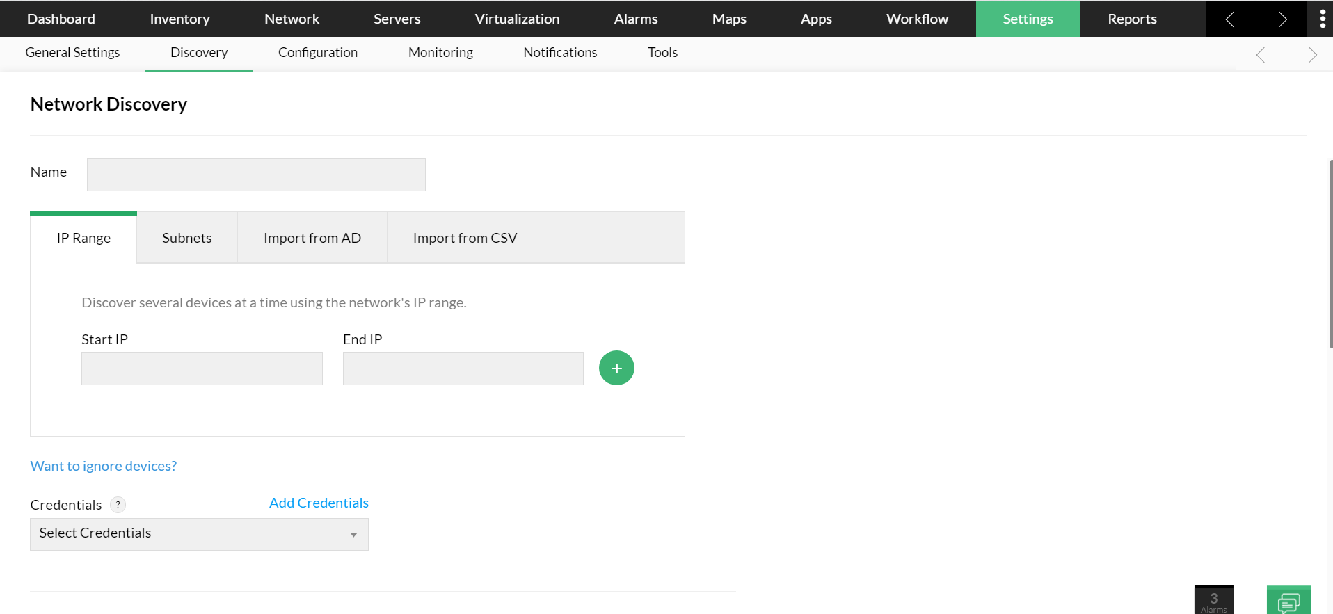 Network Device Discovery - ManageEngine OpManager
